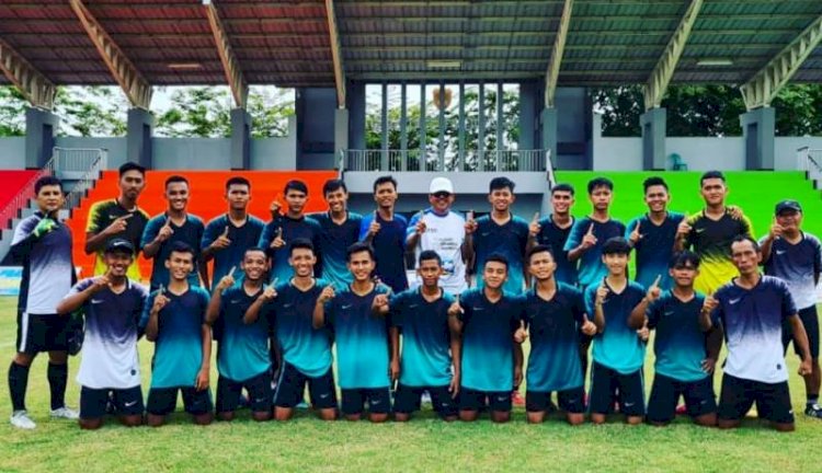 Tim Kesebelasan Palembang di Poprpov XIII PALI/ist