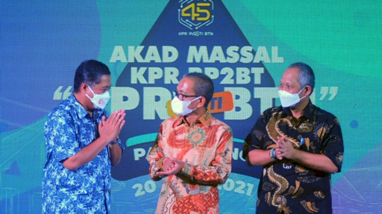 Bank BTN Gelar Akad Kredit Massal KPR BP2BT di Kabupaten Banyuasin, Palembang, Sumatera Selatan, Sabtu (20/11)./Dok