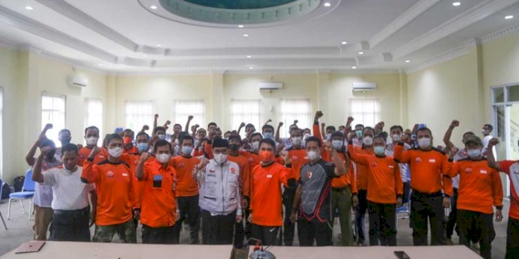 Relawan PKS yang bakal diturunkan ke lokasi bencana Gunung Semeru. (ist/rmolsumsel.id)