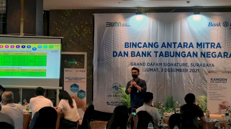 Acara Bincang antara Mitra dan Bank Tabungan Negara (Batara) di Surabaya, Jumat (3/12). Dok