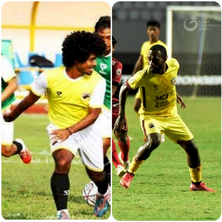 Duo eks Muba Babel United Sunawan Rusni dan Engelberd Sani akan memperkuat barisan penyerang Sriwijaya FC di babak 8 Besar Liga 2 2021. (Instagram/rmolsumsel.id)