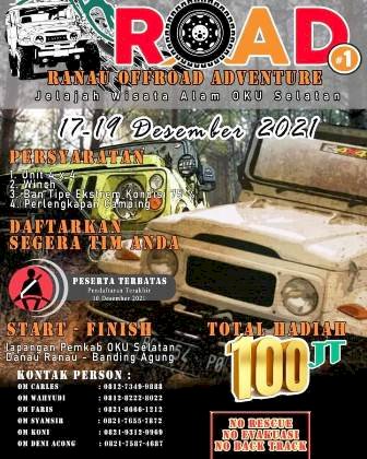 Flyer Ranau Off-road Adventure 2021. (Net/rmolsumsel.id)