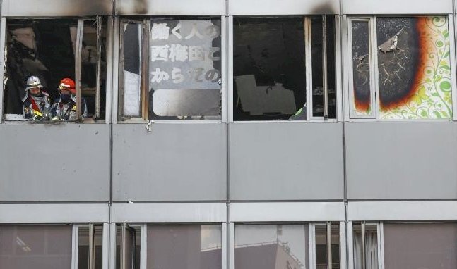 Gedung perbelanjaan di Osaka, Jepang terbakar. (Istimewa/rmolsumsel.id)