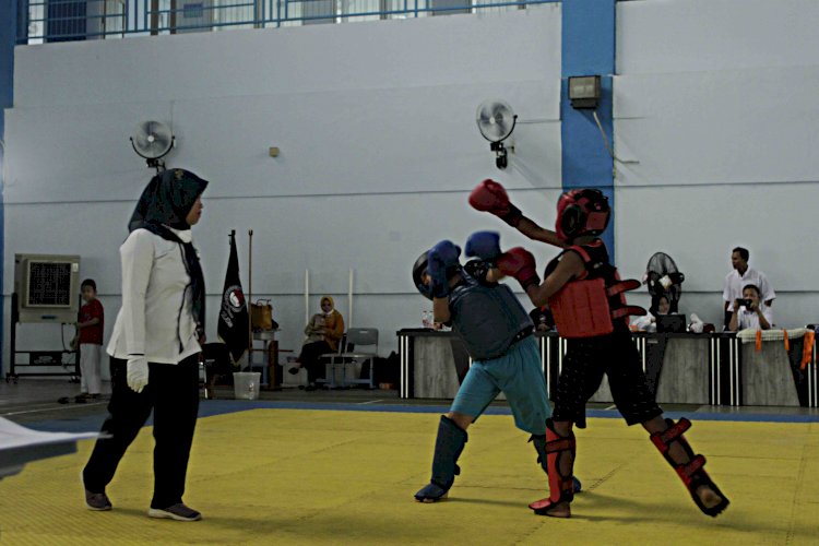 Seleksi daerah atlet seni tarung tradisi yang digelar ASTA Sumsel. (hummaidy kenny/rmolsumsel.id)
