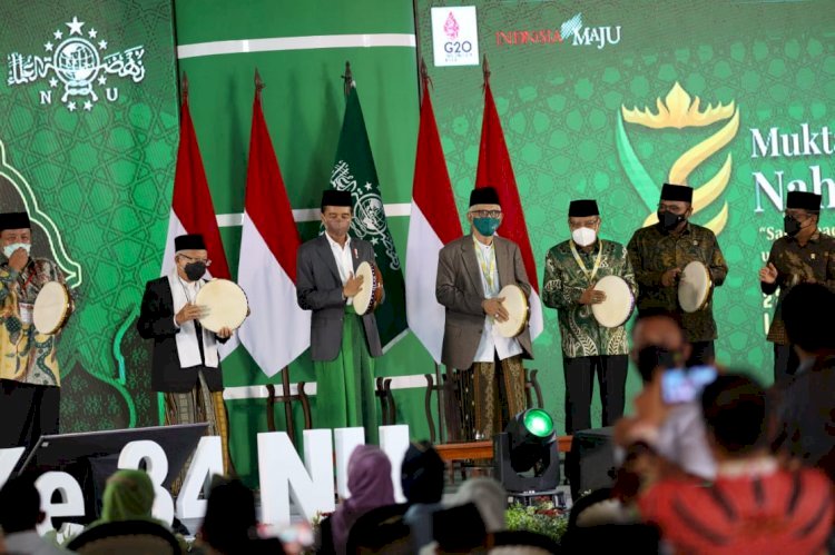 Pembukaan Muktamar NU oleh Presiden Joko Widodo dan Ma'ruf Amin/ist
