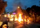 Api Berkobar di Jalinteng Sekayu, Diduga dari Jeriken Mobil Pengangkut Minyak Mentah