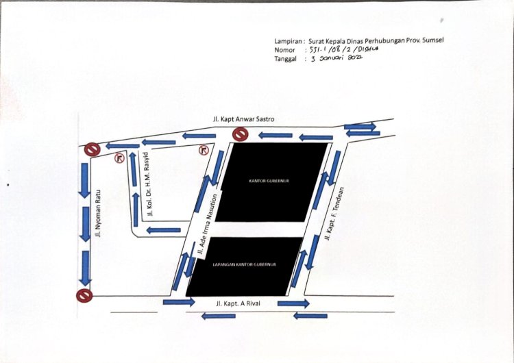 Rute jalan yang diberlakukan satu arah/ist