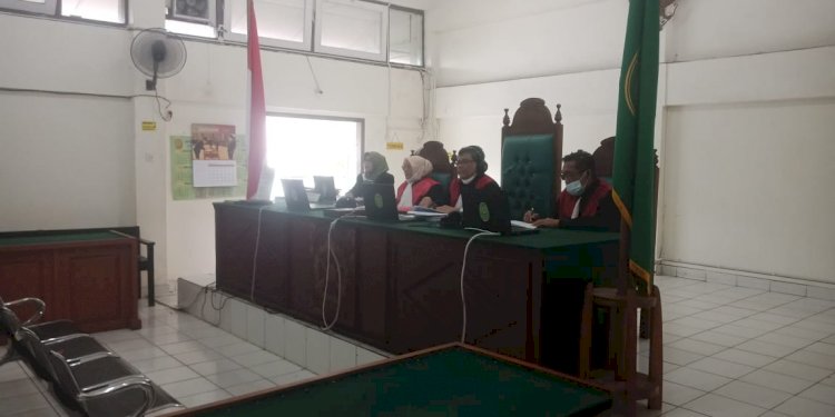 Sidang tuntutan dua terdakwa kurir sabu di Pengadilan Negeri Palembang/ist