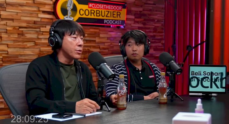 Shin Tae-yong hadir dalam podcast Deddy Corbuzier/repro