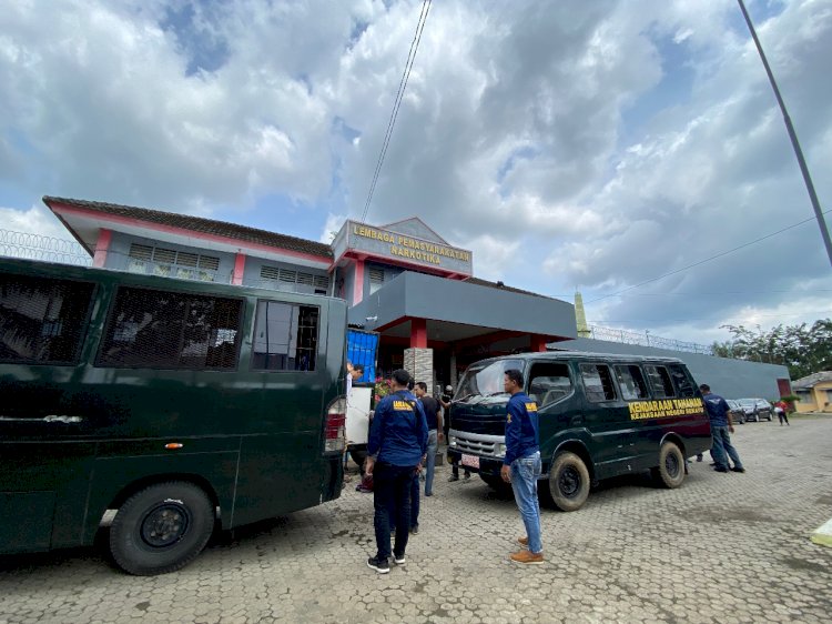 Puluhan warga binaan Lapas Kelas IIB Sekayu dipindahkan. (Ist/Rmolsumsel). 