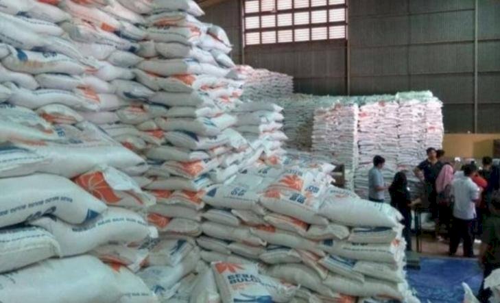 Stok beras di Bulog  Divre Sumsel Babel. (Mita Rosmita/rmolsumsel.id)