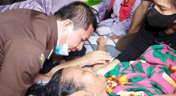 Tim Eksekutor mendatangi Tjik Maimunah/ist