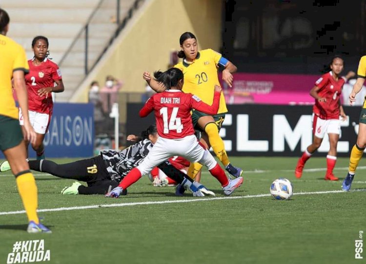 Timnas Putri Indonesia kalah telak di pertandingan perdana AFC Women's Asian Cup/Foto:PSSI