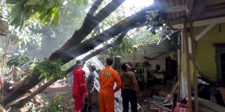 Rumah warga di Bogor rusak akibat diterjang angin kencang. (ist/rmolsumsel.id)