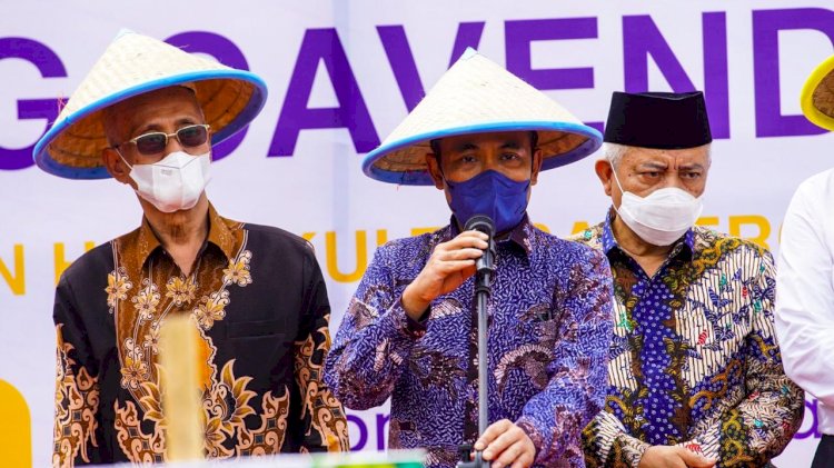 Sekretaris Kementerian Koordinator Bidang Perekonomian Susiwijono Moegiarso saat memberikan sambutan. (Istimewa/rmolsumsel.id)
