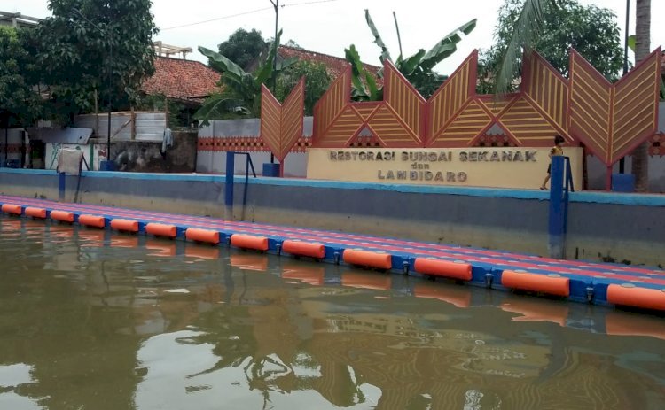 Restorasi Sungai Sekanak Lambidaro Palembang kembali dilanjutkan tahun ini. (Ist/Rmolsumsel.id). 