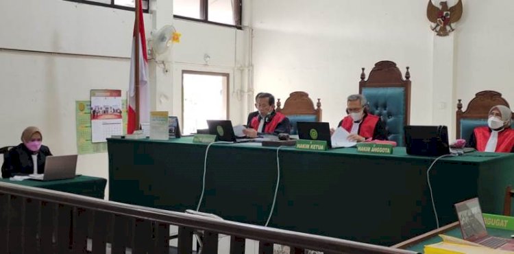 Sidang terdakwa mantan calon walikota Palembang, Sarimuda/Foto: Yosep Indra Praja