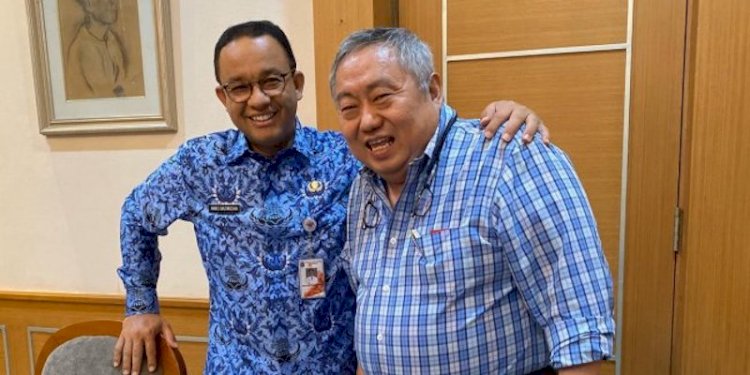 Gubernur DKI Jakarta Anies Baswedan dan tokoh Tionghoa, Lieus Sungkharisma/Net