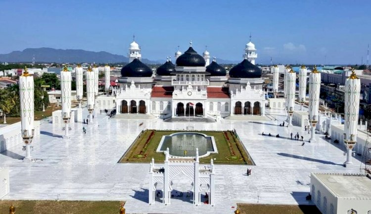 Masjid Raya Baiturrahman salah satu ikon Provinsi Aceh. (Net/rmolsumsel.id)