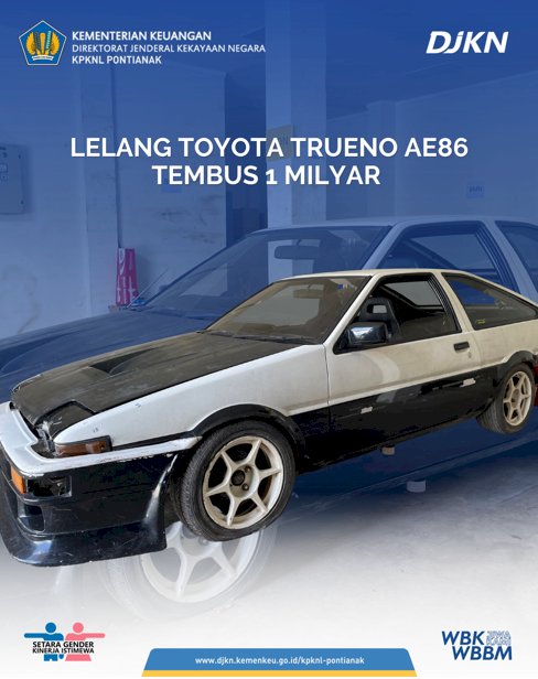 Toyota Limited Edition Trueno AE86. (Istimewa/rmolsumsel.id)