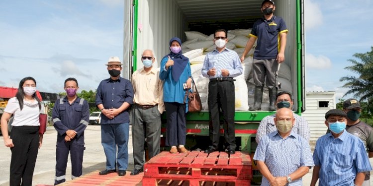 Produk pakan ternak Indonesia tiba di Brunei Darussalam. (ist/rmolsumsel.id)