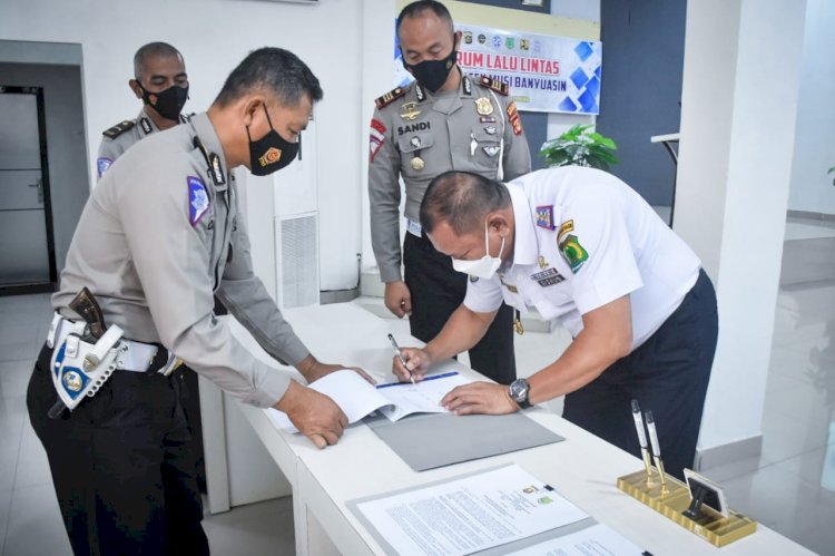 Forum lalu lintas Muba menetakan Jalan Kol Wahid Udin Sekayu menjadi kawasan tertib lalu lintas. (Ist/Rmolsumsel.id). 