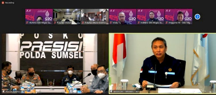 SKK Migas dengan Polda Sumatera Selatan (Sumsel) melakukan penandatanganan Pedoman Kerja Teknis (PKT), Jumat (18/2).(ist/rmolsumsel.id)  