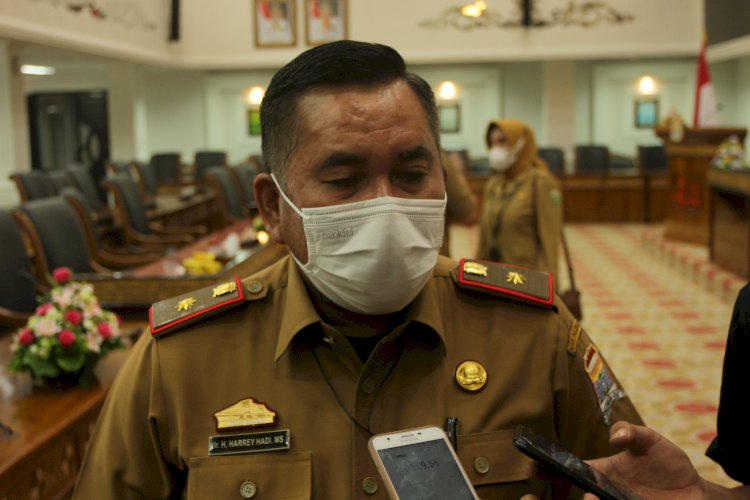 Kepala Badan Perencanaan Pembangunan, Penelitian, dan Pengembangan Daerah (Bappeda) Kota Palembang, Harrey Hadi. (Humaidy Aditya Kenedy/Rmolsumsel.id). 