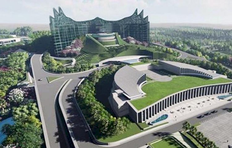 Maket Istana Presiden di IKN Nusantara. (Net/rmolsumsel.id)