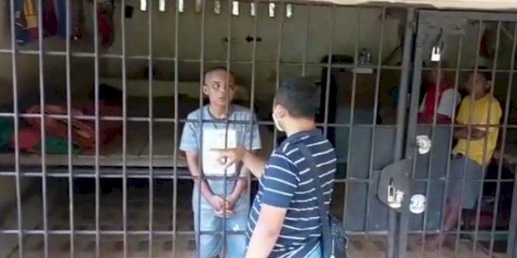 Kerangkeng besi berisi manusia yang ada di kediaman Bupati Langkat nonaktif Terbit Rencana Perangin Angin. (Net/rmolsumsel.id)