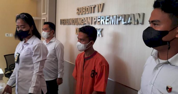 Kasubdit Renakta, Kompol Masnoni, SIK dalam rilis  tersangka pencabulan/ist