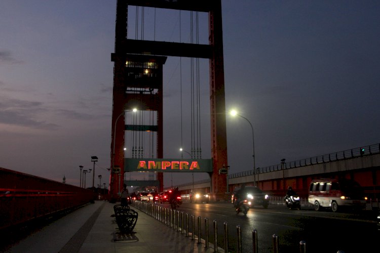 Jembatan Ampera. (humaidy kenedy/rmolsumsel.id)