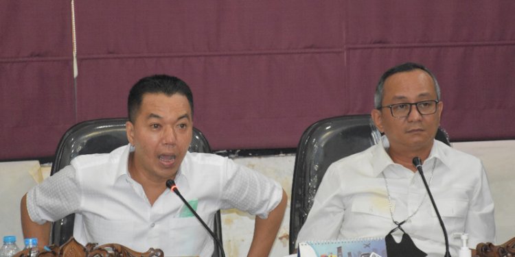 Anggota Komisi IV DPRD Sumsel, Nasrul Halim dalam rapat terkait fatality Trimata Benua. (rmolsumsel)