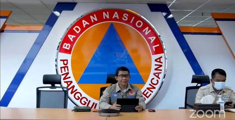 Kepala BNPB Letjen TNI Suharyanto dalam jumpa pers virtual pada Senin (14/3)/Repro