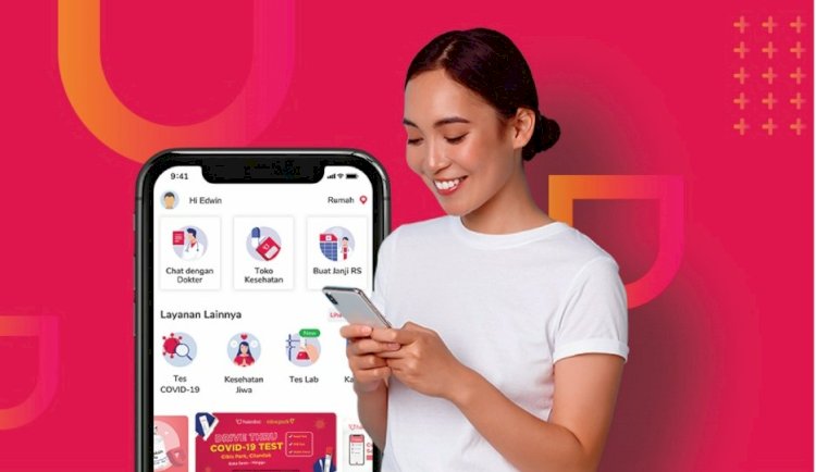 Pengguna mengakses Halodoc. (Ist/rmolsumsel.id) 