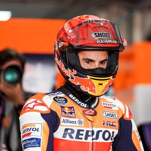Marc Marquez yang mengalami crash di sesi pemanasan meragukan untuk tampil di balapan MotoGP Mandalika 2022. (hrc_motogp/rmolsumsel.id)