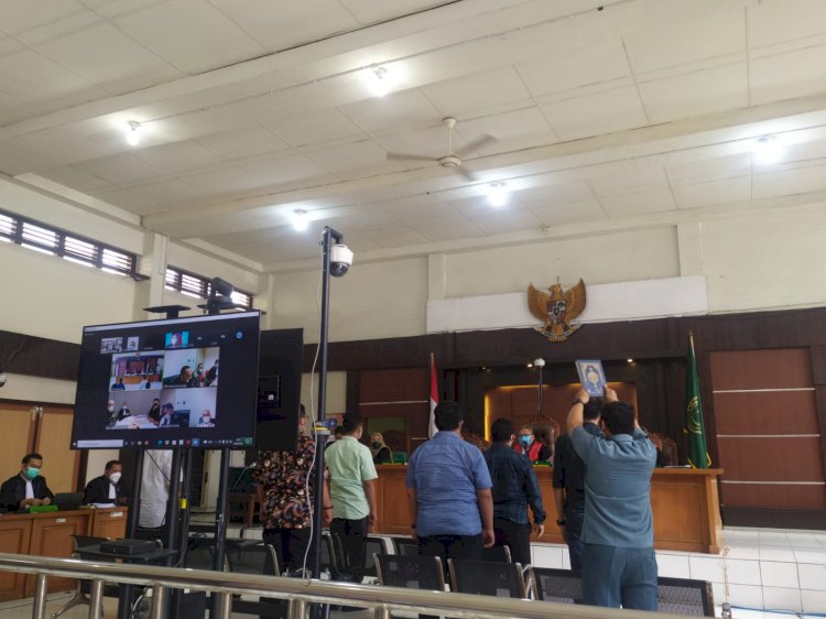 Enam orang ASN di lingkungan Pemkab Muna dihadirkan JPU KPK untuk menjadi saksi Bupati Muba nonaktif Dodi Reza. (Yosep Indra Praja/Rmolsumsel.id). 