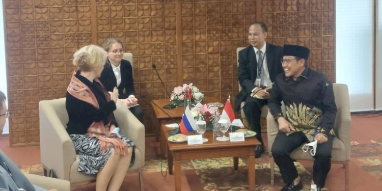 Wakil Ketua DPR RI Muhaimin Iskandar atau Cak Imin melakukan pertemuan dengan Duta Besar Rusia untuk Indonesia Lyudmila Vorobieva/RMOL
