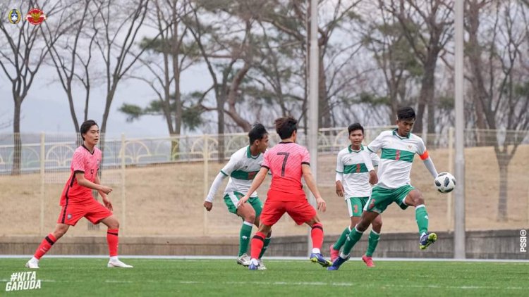 Timnas Indonesia U19 harus mengakui keunggulan Korea Selatan U19/Foto:PSSI