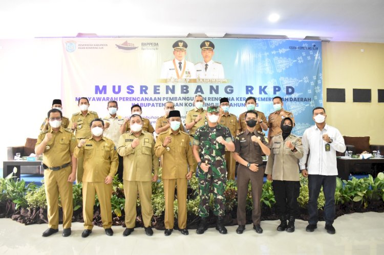 Foto bersama usai Musrenbang RKPD 2023 Pemkab OKI. (Istimewa/rmolsumsel.id)