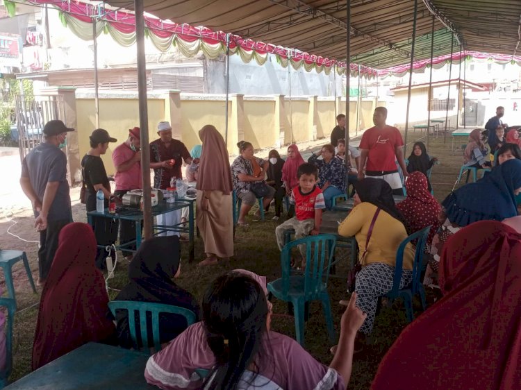 Panitia Pasar Bedug Sungai Lilin melakukan pengundian lapak pedagang. (Ist/Rmolsumsel.id). 
