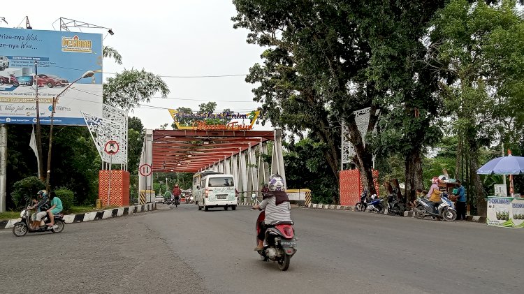 Wilayah di Muara Enim yang bakal dibangun posko lebaran dan pemeriksaan vaksin booster bagi para pemudik. (Noviansyah/rmolsumsel.id)