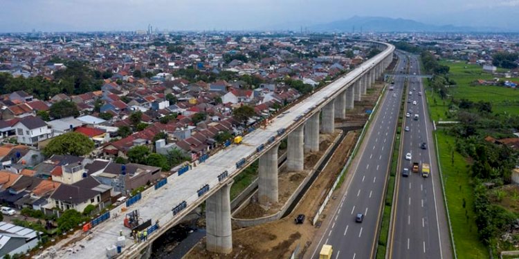 Ilustrasi proyek Kereta Cepat Jakarta-Bandung/Net
