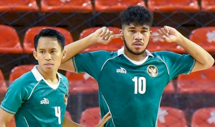 Selebrasi pemain timnas Futsal Indonesia/net