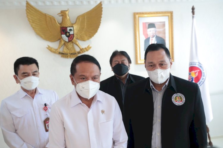 Menpora Zainudin Amali saat menerima pengurus PB IPSI, Selasa (12/4). (Kemenpora/rmolsumsel.id)