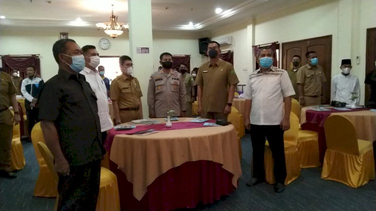 Marjoni Khalid terpilih sebagai Ketua KONI Muba dalam Musorkablub yang diselenggarakan pada Selasa (12/4) di Hotel Ranggonang Sekayu. (Ist/Rmolsumsel.id). 