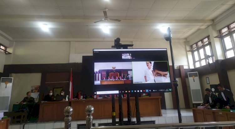 Sidang dengan agenda pembacaan tuntutan oleh JPU Kejati terhadap empat terdakwa kasus dugaan korupsi dana hibah Masjid Sriwijaya/Foto:Yosep Indra Praja