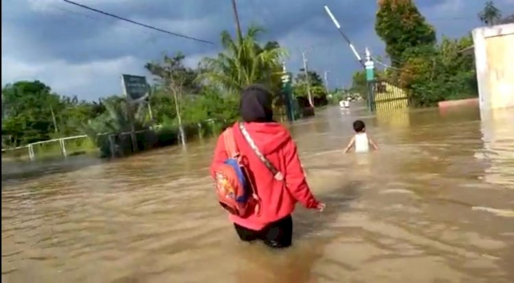 Kondisi perumahan Al Ghony Kecamatan Talang Kelapa, Banyuasin/ist