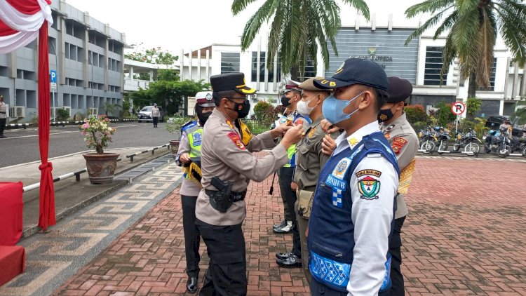 Apel operasi Ketupat Musi 2022 di Muara Enim. (Istimewa/rmolsumsel.id)