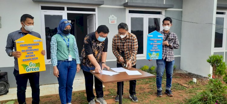 Penandatanganan Perjanjian Kerjasama (PKS) BTN dengan PT Karya Anak Negeri. (Istimewa/rmolsumsel.id)